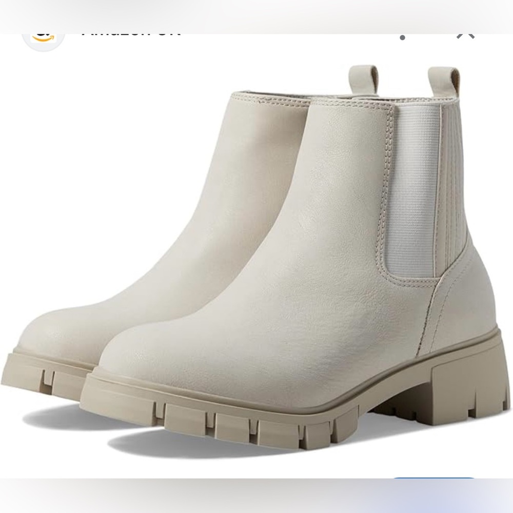 MIA Off-White Ankle Booties
